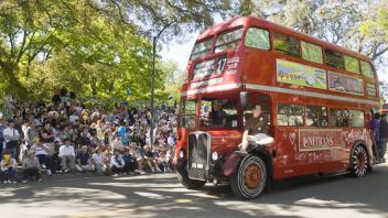 UC Davis Double Decker Bus