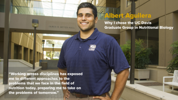 Albert Aguilera - Why I chose GGNB - "Working across disciplines has exposed me to different approaches to the problems that we face in the field of nutrition today, preparing me to take on the problems of tomorrow."