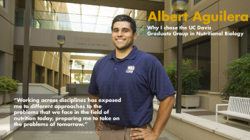 Albert Aguilera - Why I chose GGNB - "Working across disciplines has exposed me to different approaches to the problems that we face in the field of nutrition today, preparing me to take on the problems of tomorrow."