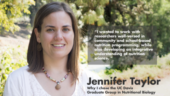 Jennifer Taylor - Why I chose GGNB - "I wanted to work with researchers well versed in community and school-based nutrition programming, while also developing an integrative understanding of nutrition science"
