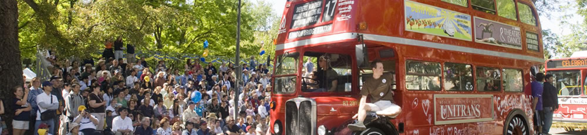 UC Davis Double Decker Bus